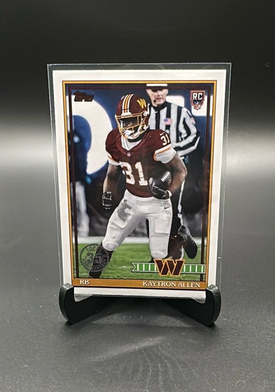 2026 Topps Flagship #91TR-15 Kaytron Allen 1991 Topps Football Rookies