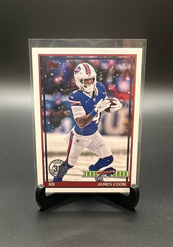 2026 Topps Flagship #91TF-12 James Cook 1991 Topps Football