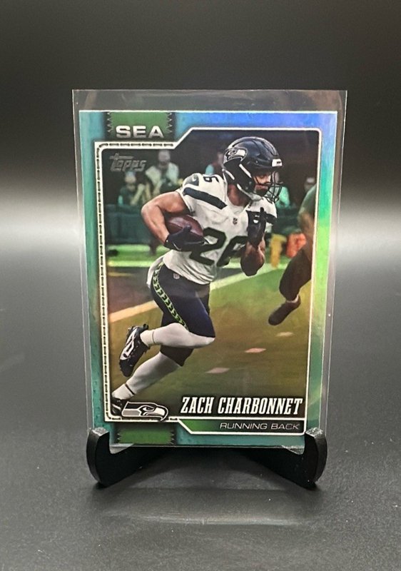 2026 Topps Flagship #252 Zach Charbonnet Rainbow Foil