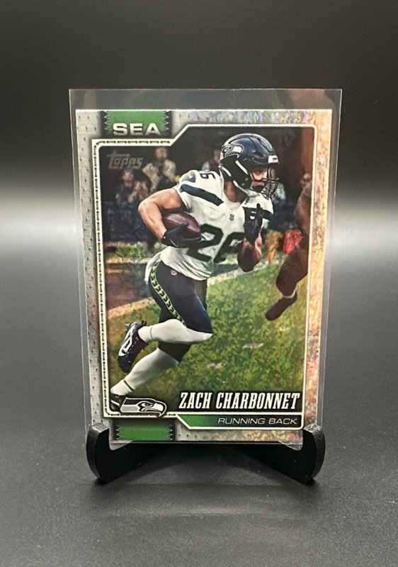 2026 Topps Flagship #252 Zach Charbonnet Holo Foil