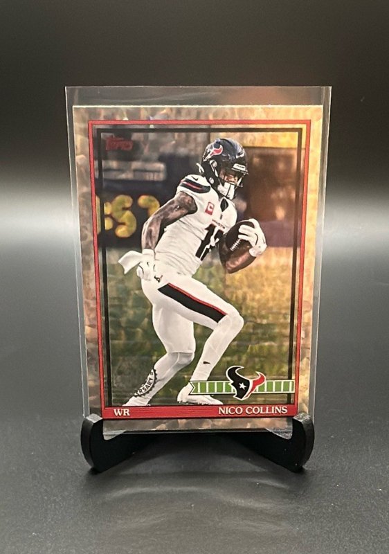 2026 Topps Flagship #91TF-47 Nico Collins 1991 Topps Football Crackle