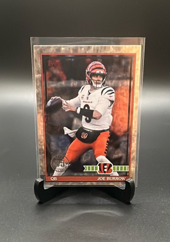 2026 Topps Flagship #91TF-21 Joe Burrow 1991 Topps Football Crackle