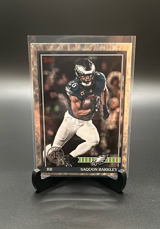 2026 Topps Flagship #91TF-19 Saquon Barkley 1991 Topps Football Crackle