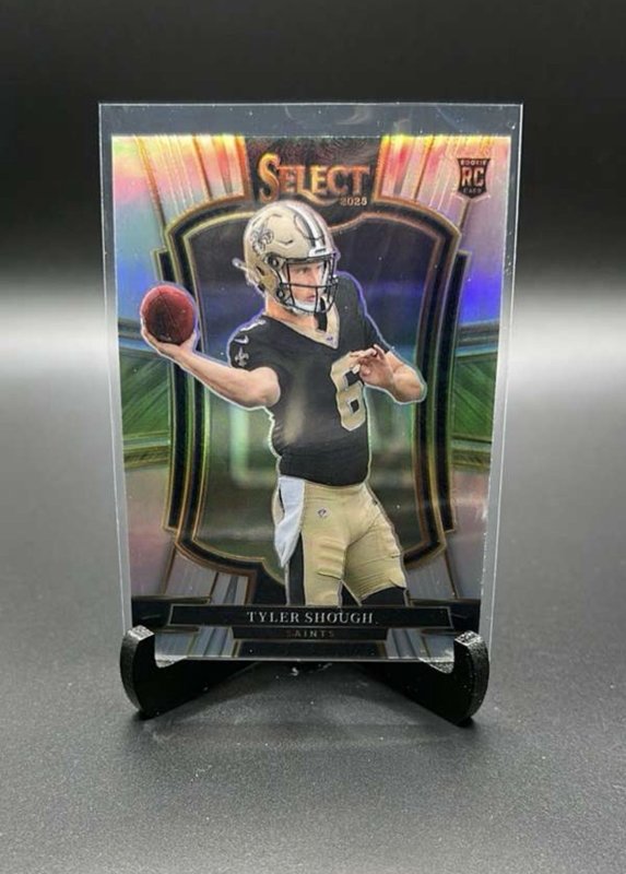 2025 Select Tyler Shough Premier Level #141 Rookie Silver Prizm RC Saints