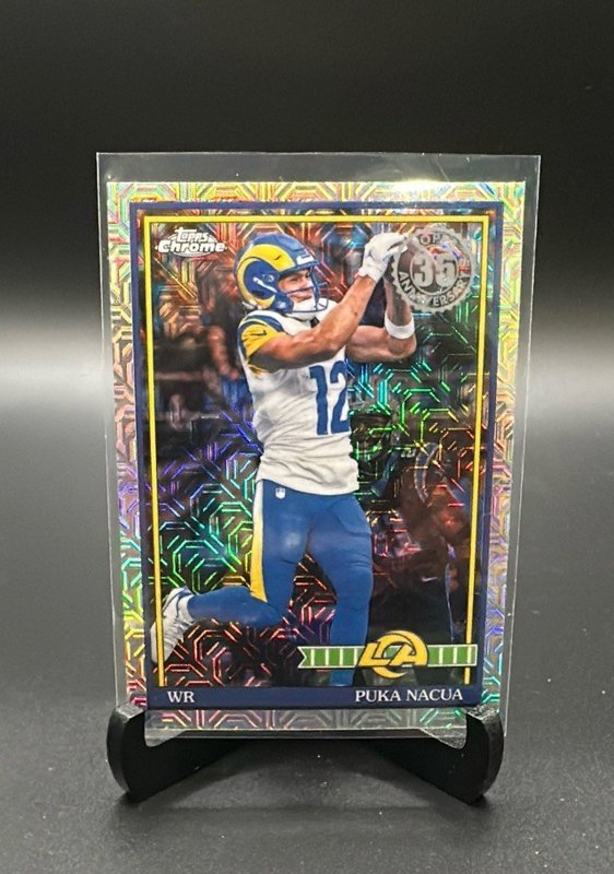 2026 Topps Flagship #91TC-20 Puka Nacua 1991 Topps Football Chrome