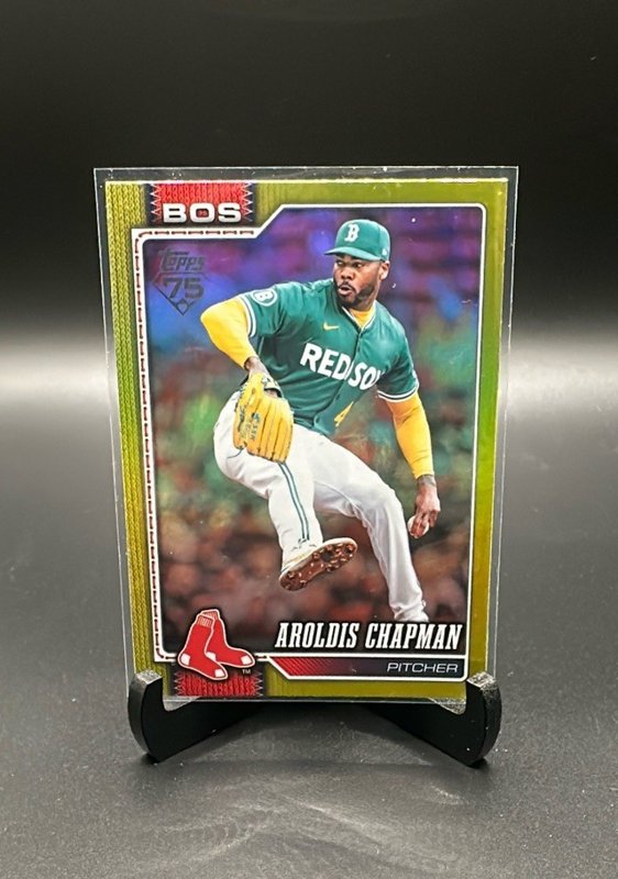 2026 Topps #656 Aroldis Chapman Yellow Rainbow Foil #/399