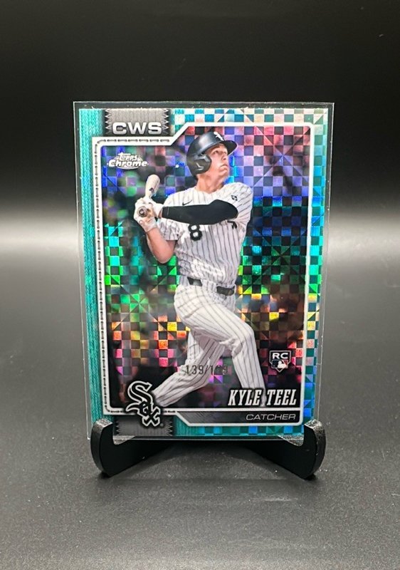2026 Topps Chrome #63 Kyle Teel Aqua X-Fractors #/199