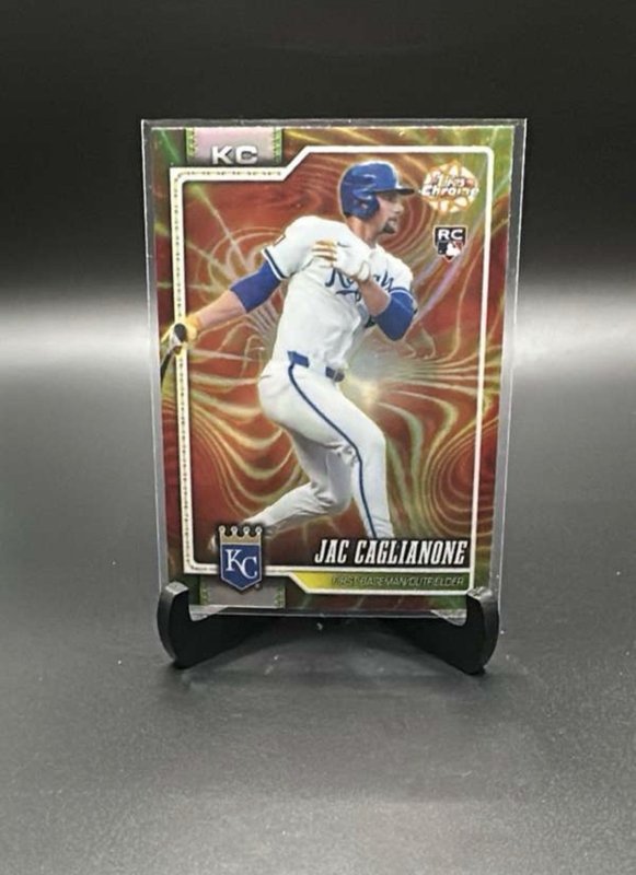 2026 Topps Chrome Jac Caglianone Radiating Rookies RC SSP #RR-1 Royals