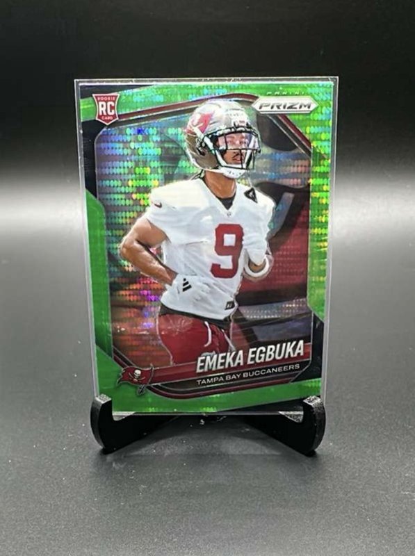 2025 Panini Prizm Green Pulsar Prizms RC Rookie Emeka Egbuka Buccaneers Bucs