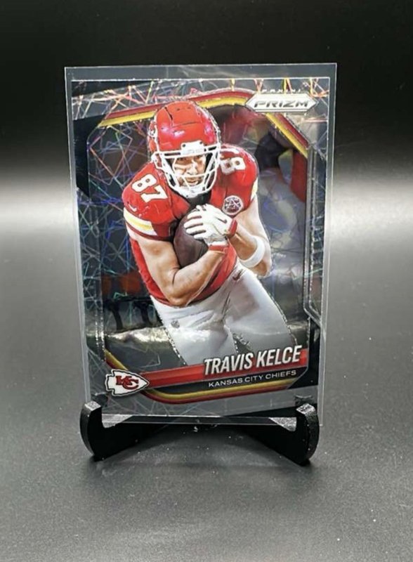 2025 Panini Prizm Travis Kelce Lazer Prizm Parallel #67  Chiefs