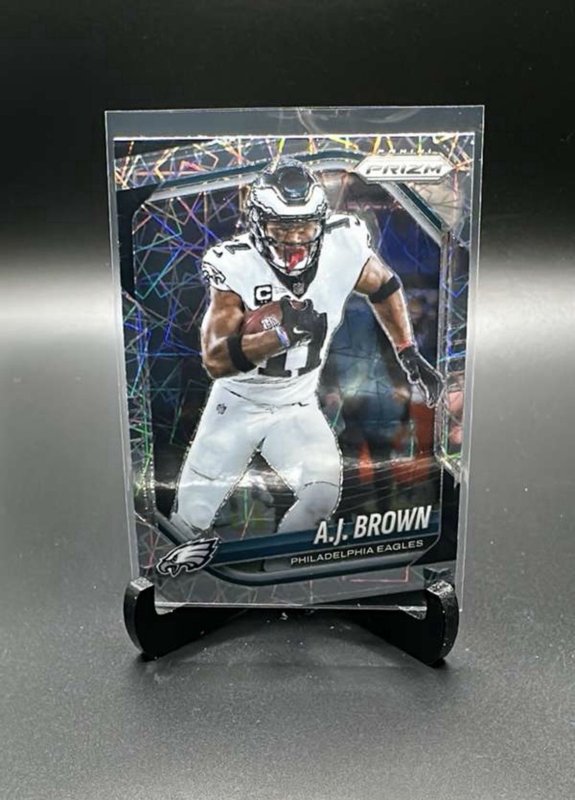 2025 Panini Prizm A.J. Brown Lazer Prizm #253 Philadelphia Eagles
