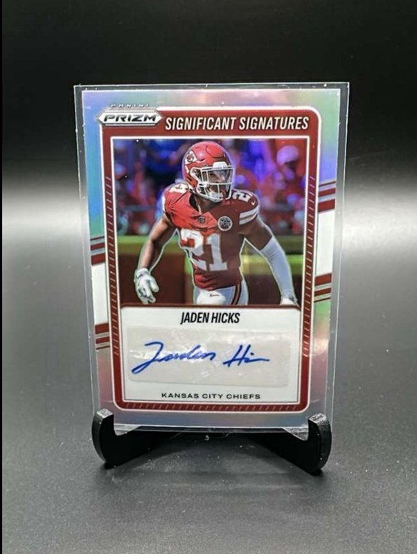 JADEN HICKS NFL Chiefs 2025 Panini Prizm Significant Silver Auto #SSI-JHS Card