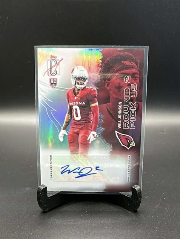 #135 Will Johnson 2025 Topps Signature Class - Autograph Arizona Cardinals