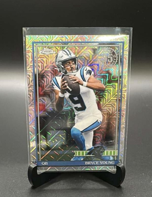2026 Topps Flagship Bryce Young Chrome Silver Pack Mojo #91TC-14 Panthers