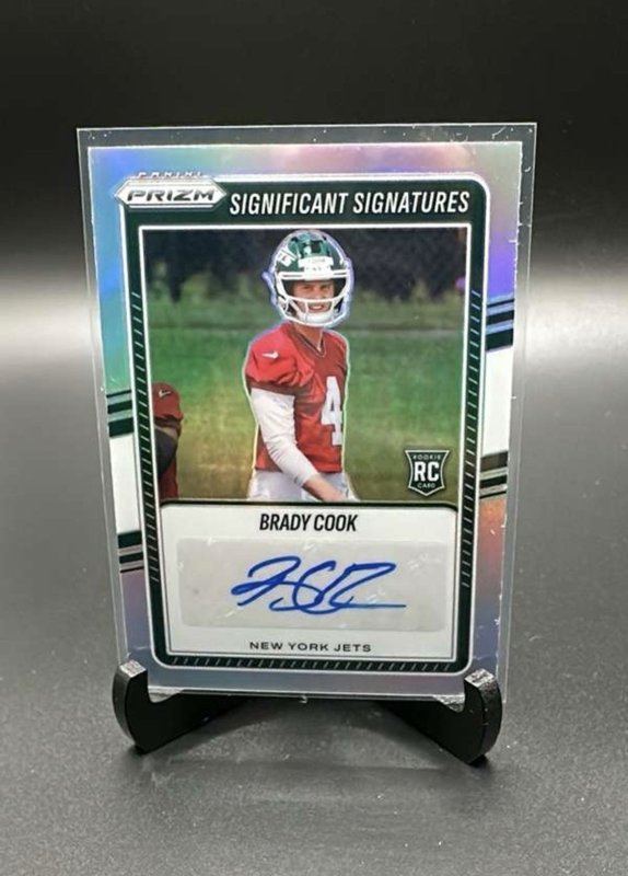 Brady Cook ROOKIE AUTO - 2025 Panini Prizm Significant Signatures #SSI-BCK Jets