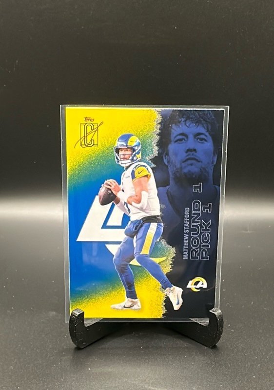 Matthew Stafford 2025 Topps Signature Class Blue & Yellow #32