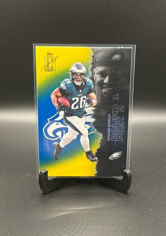 Saquon Barkley 2025 Topps Signature Class Blue & Yellow #43