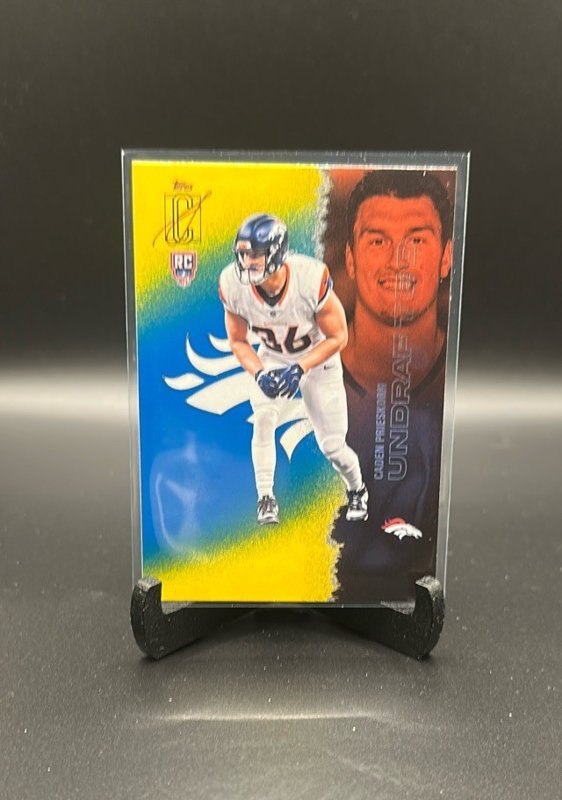 Caden Prieskorn 2025 Topps Signature Class Blue & Yellow #247 RC