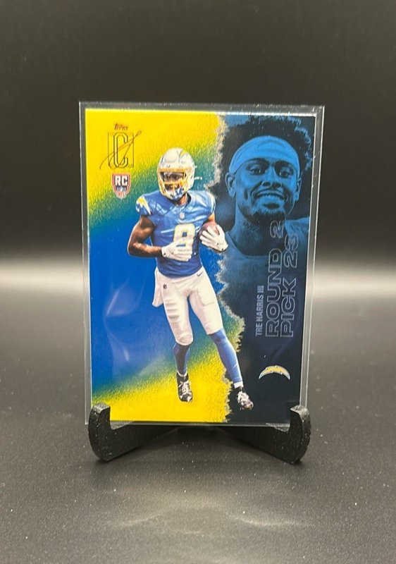 Tre Harris III 2025 Topps Signature Class Blue & Yellow #128 RC