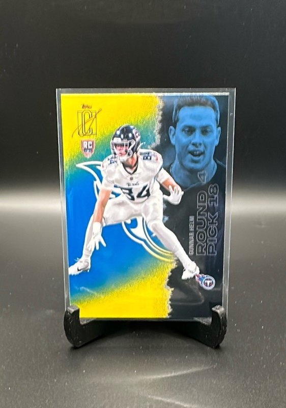 Gunnar Helm 2025 Topps Signature Class Blue & Yellow #166 RC