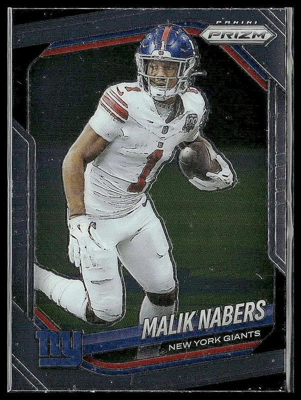 Malik Nabers 2025 Panini Prizm #206