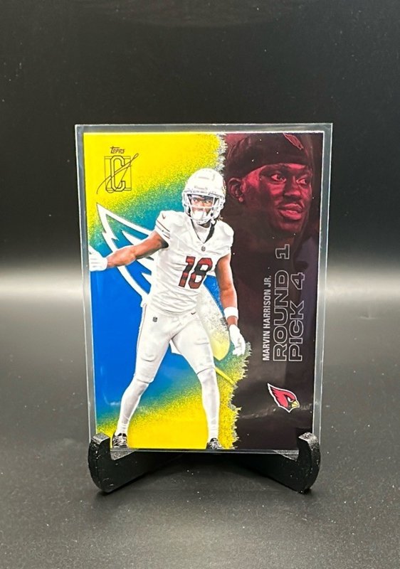 Marvin Harrison Jr. 2025 Topps Signature Class Blue & Yellow #61