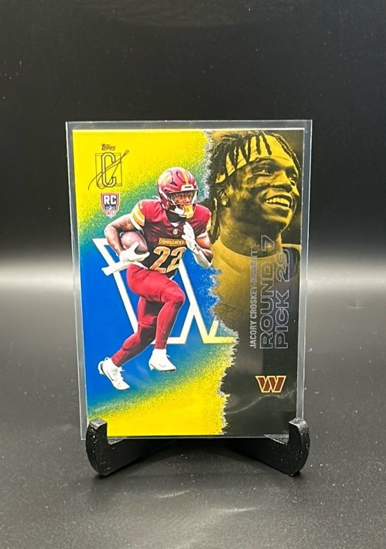 Jacory Croskey-Merritt 2025 Topps Signature Class Blue & Yellow #235 RC