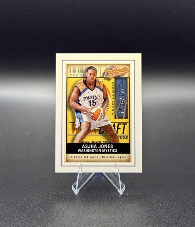 Asjha Jones 2002 Fleer Authentix WNBA #104 /2002 RC