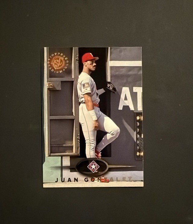 Juan Gonzalez 1995 Topps Stadium Club Virtual Reality Members Only #74