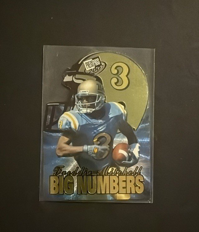 Freddie Mitchell 2001 Press Pass Big Numbers Die Cut #BN7