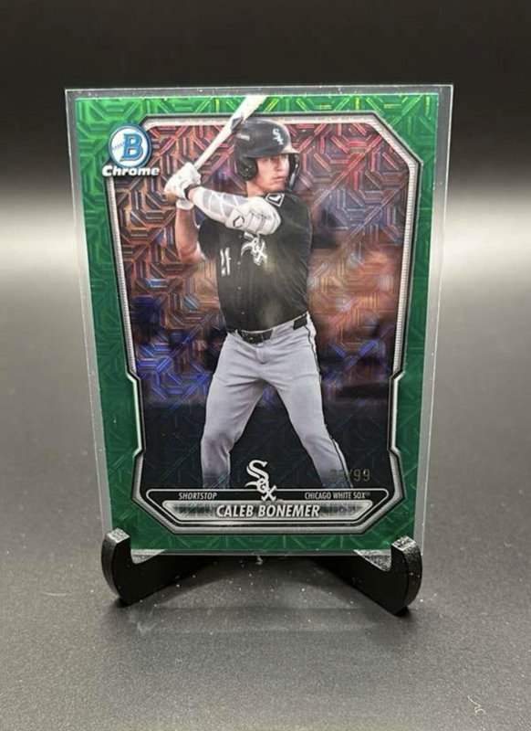 Caleb Bonemer 2026 Bowman Chrome Baseball Green Mojo Refractor #BCP-218 /99