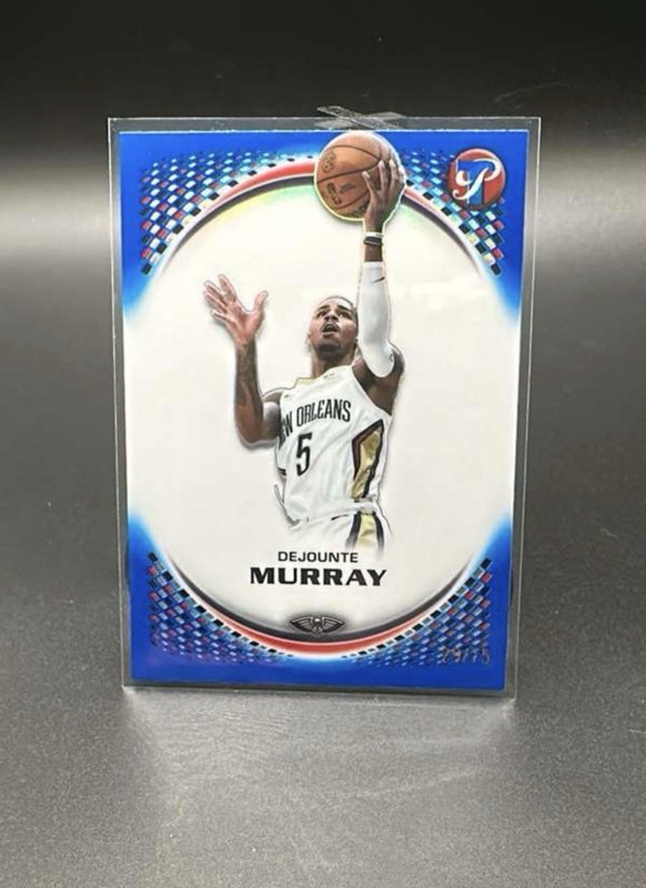 Dejounte Murray 2025 Topps Pristine Blue Refractor #56 /75