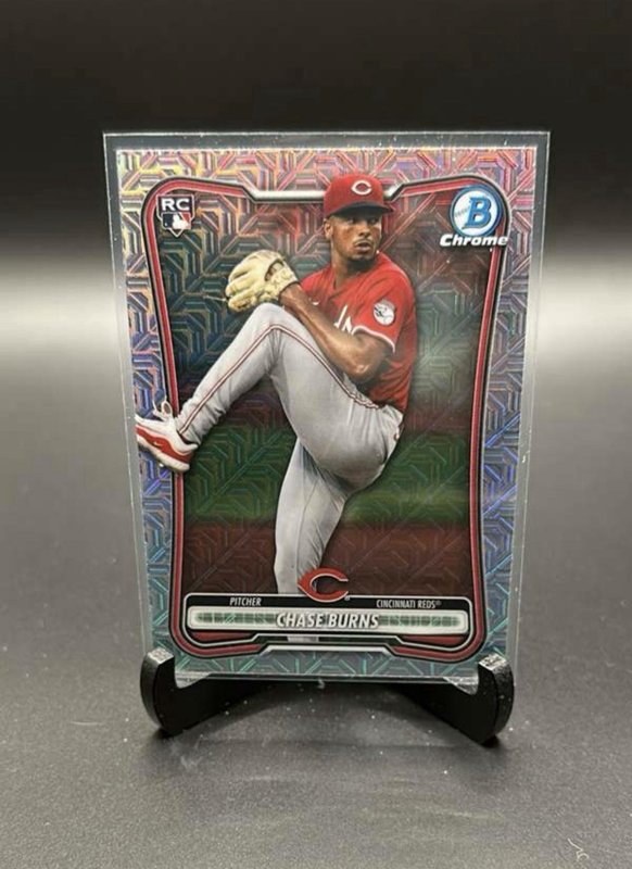 Chase Burns 2025 Bowman Chrome #27 Mojo RC