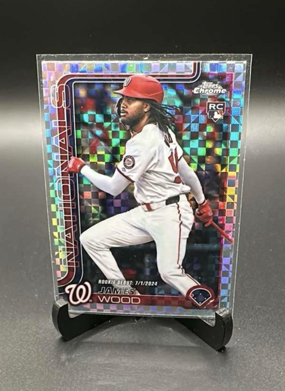 James Wood 2025 Topps Chrome Update Series X-Fractor #USC95 RC