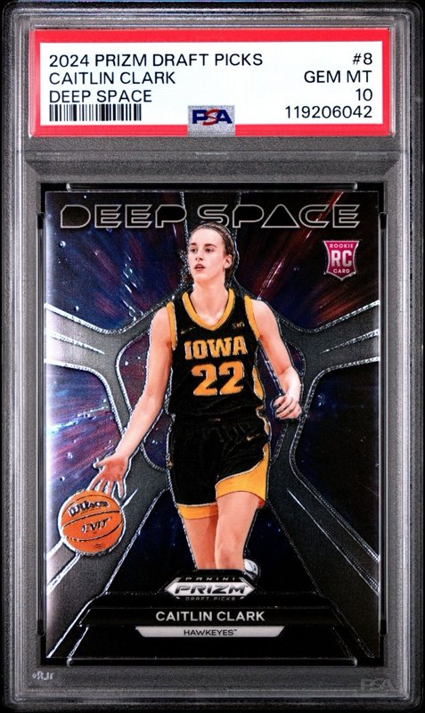 Caitlin Clark 2024 Panini Prizm Draft Picks #8 PSA 10 RC