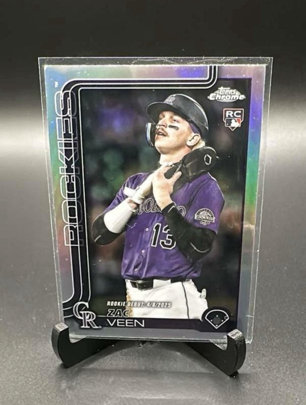 Zac Veen 2025 Topps Chrome Update Series Refractor #USC186 RC