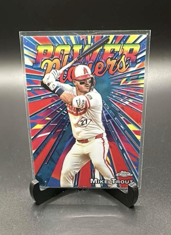 Mike Trout 2025 Topps Chrome Update Power Players #PP-34