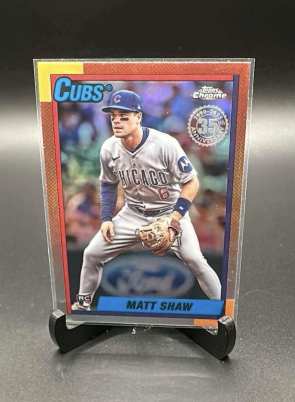 Matt Shaw 2025 Topps Chrome Update Baseball 35th Anniversary #90CU-20
