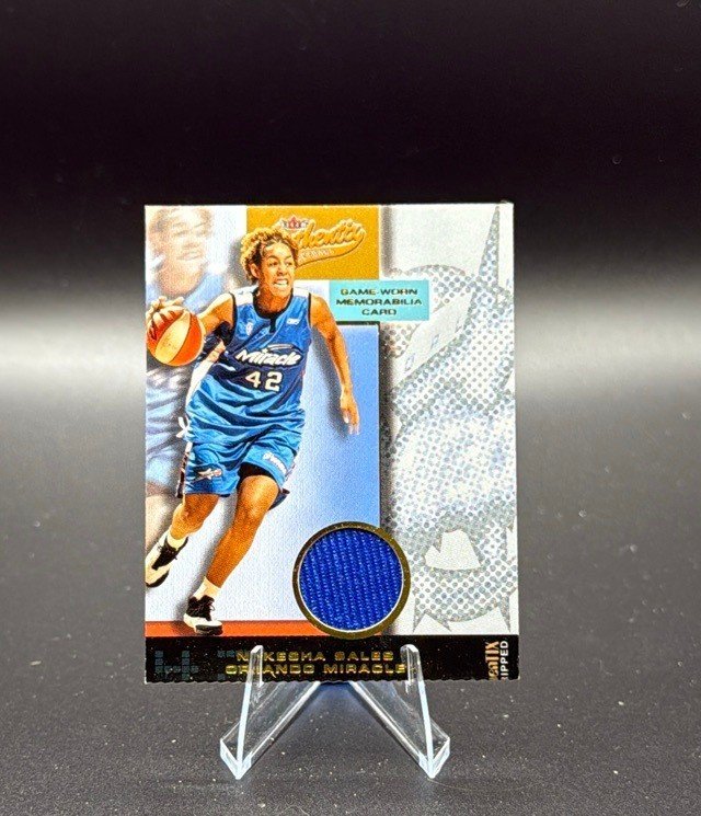 Nykesha Sales 2002 Fleer Authentix WNBA Memorabilia Authentix Ripped #NNO Relic