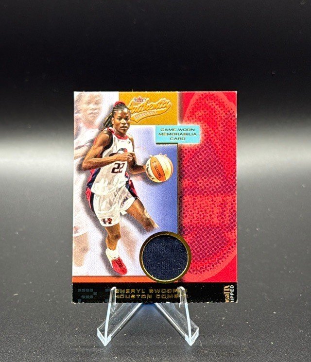 Sheryl Swoopes 2002 Fleer Authentix WNBA Memorabilia Authentix Ripped #NNO Relic