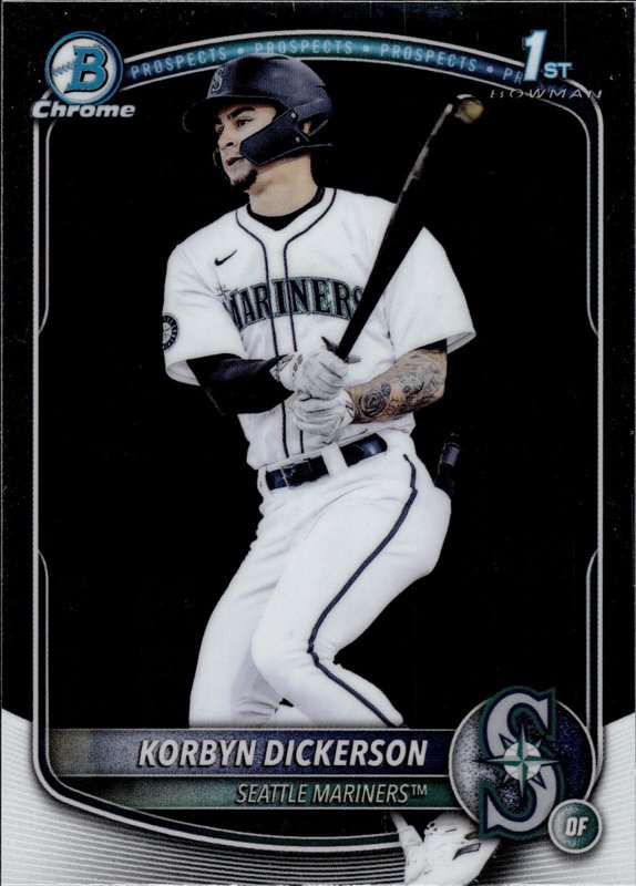 Korbyn Dickerson 2025 Bowman Draft Chrome #BDC-69