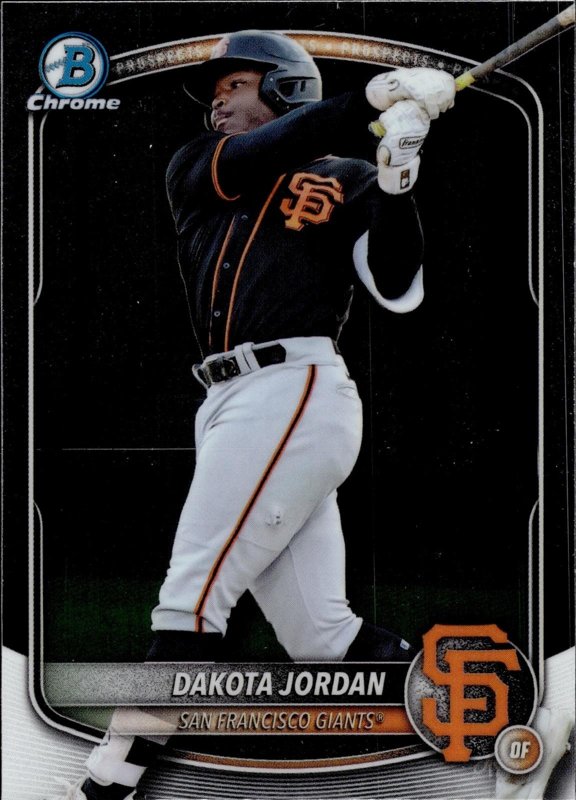 Dakota Jordan 2025 Bowman Draft Chrome #BDC-139