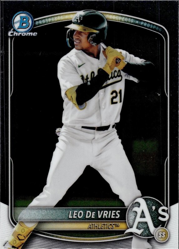 Leo De Vries 2025 Bowman Draft Chrome #BDC-87