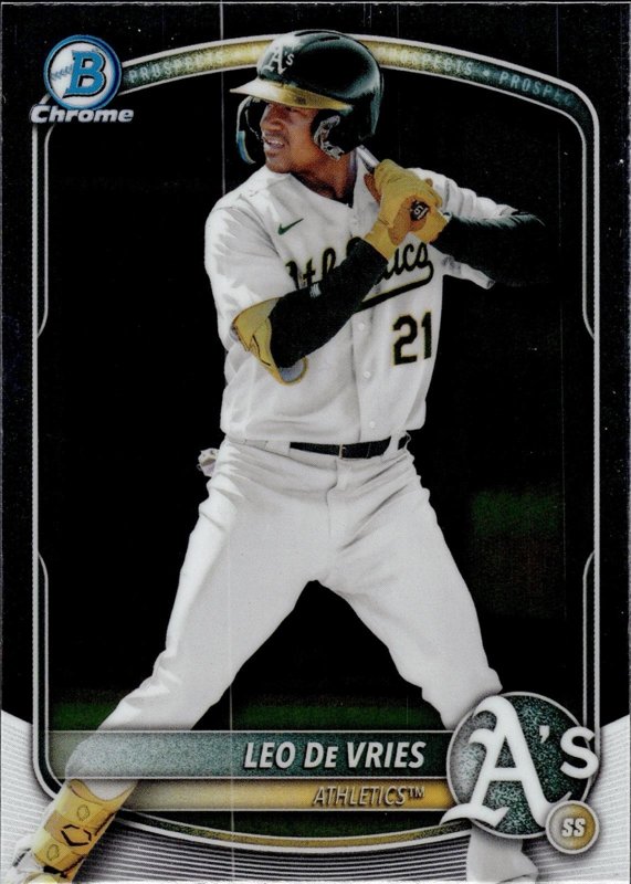Leo De Vries 2025 Bowman Draft Chrome #BDC-87