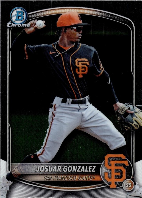 Josuar Gonzalez 2025 Bowman Draft Chrome #BDC-182