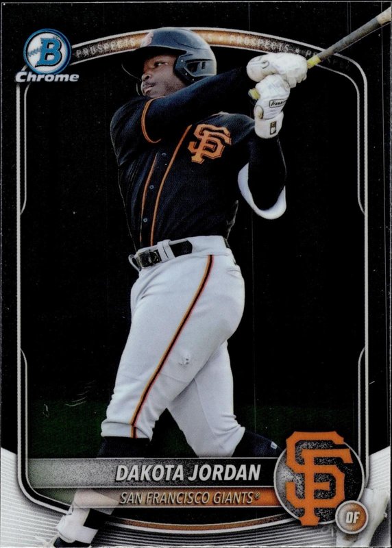 Dakota Jordan 2025 Bowman Draft Chrome #BDC-139