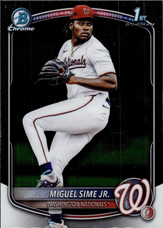 Miguel Sime Jr. 2025 Bowman Draft Chrome #BDC-181