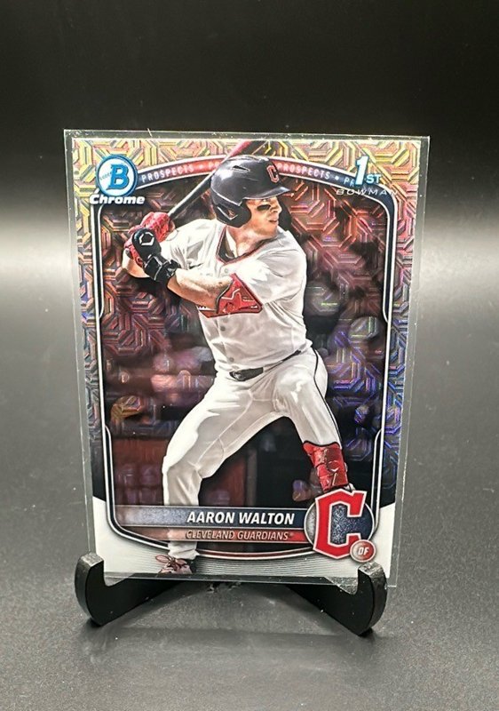 Aaron Walton 2025 Bowman Draft Chrome Mojo Refractor #BDC-134