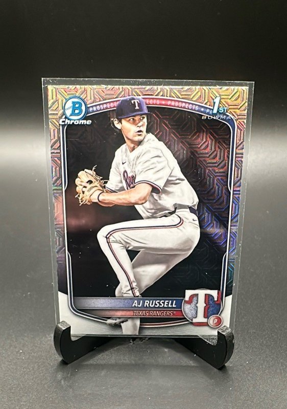 AJ Russell 2025 Bowman Draft Chrome Mojo Refractor #BDC-51