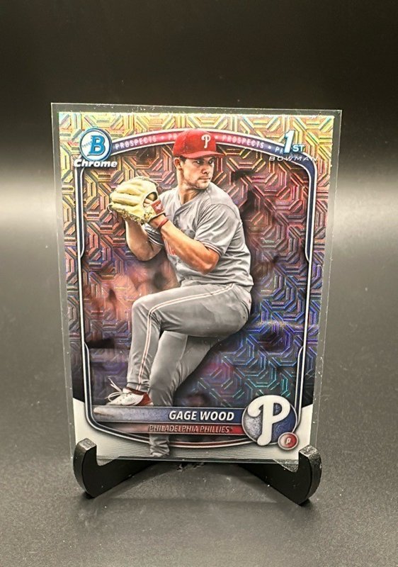 Gage Wood 2025 Bowman Draft Chrome Mojo Refractor #BDC-4